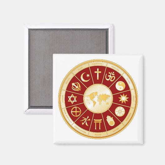 Aimant Monde de la foi (Recto/Verso)