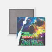 Aimant Monde de zombies : Halloween : Galaxie d'Horreurs (Recto/Verso)