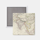 Aimant Monde, gnomonic proj IV Asie (Recto/Verso)