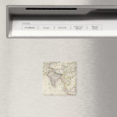 Aimant Monde, gnomonic proj IV Asie (In Situ (Lave-vaisselle))