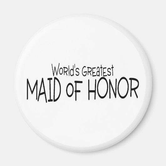 Aimant Monde la plus grande servante d'honneur (Devant)