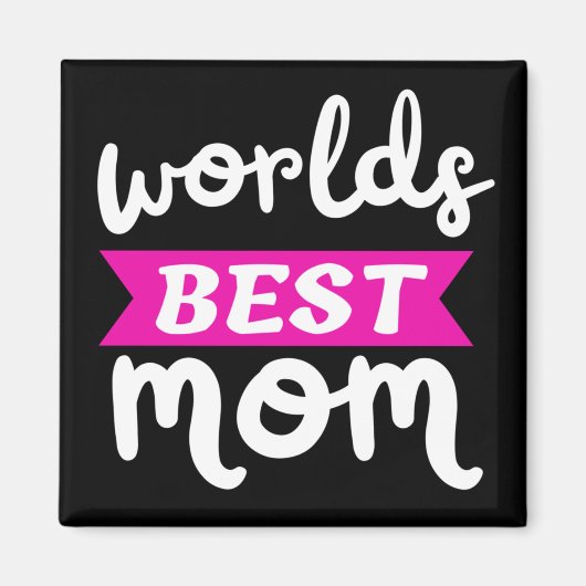 Aimant Mondes meilleure maman (Devant)