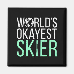 Aimant Mondial Skieur Assez Correct Sport D'hiver Neige S
