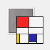 Aimant Mondrian 3 (Recto/Verso)