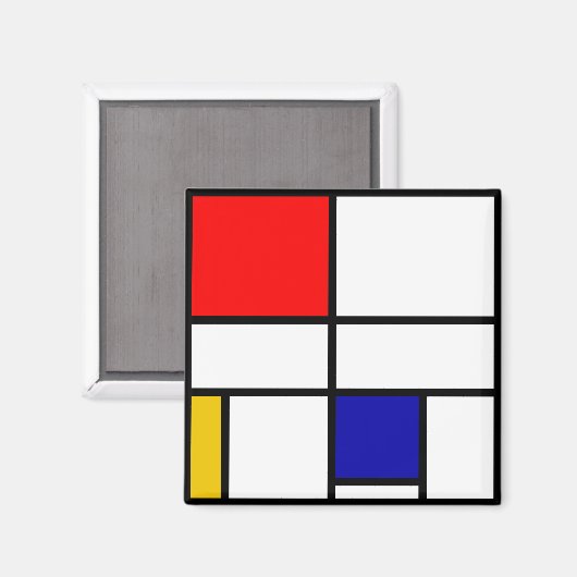 Aimant Mondrian 3 (Recto/Verso)