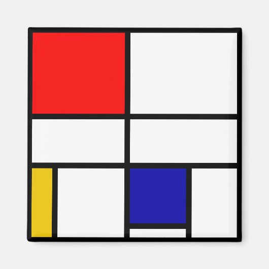 Aimant Mondrian 3 (Devant)
