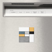 Aimant Mondrian inspiré (In Situ (Lave-vaisselle))