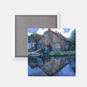 Aimant Mondrian - Maison sur la Gein (Recto/Verso)