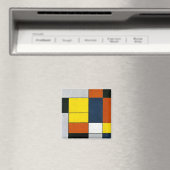 Aimant Mondrian - No VI, Composition No II (In Situ (Lave-vaisselle))