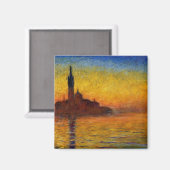 Aimant Monet Art Venise Impressionniste Peinture (Recto/Verso)