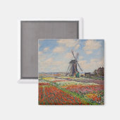 Aimant Monet - Champs de Tulipes en Hollande (Recto/Verso)