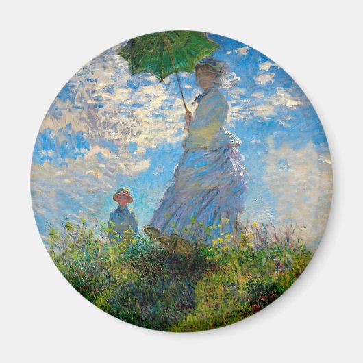 Aimant Monet Femme Parasol Impressionnisme (Devant)