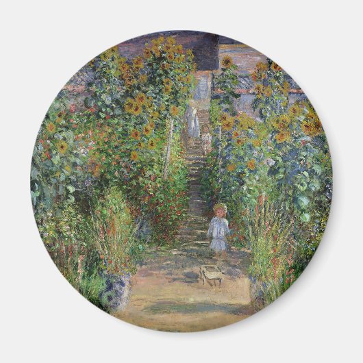 Aimant Monet Garden Vetheuil Impressionim Peinture (Devant)