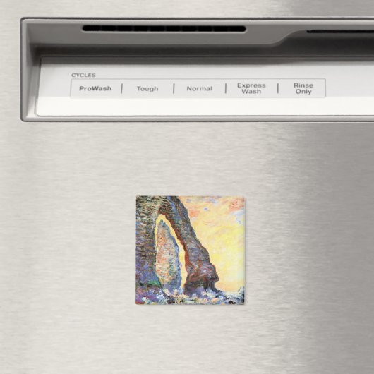 Aimant Monet - L'aiguille rocheuse vue par la Porte d'Ava (In Situ (Lave-vaisselle))