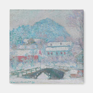 Aimant Monet - Norvège, village de Sandviken sous la neig