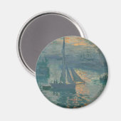 Aimant Monet Sunrise Marine Impressionnisme peinture (Recto/Verso)