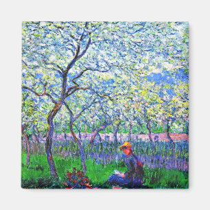Aimant Monet - Un verger au printemps