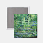 Aimant Monet Water Lilies et pont japonais (Recto/Verso)