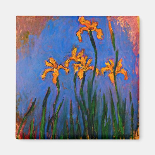 Aimant Monet - Yellow Irises (Devant)