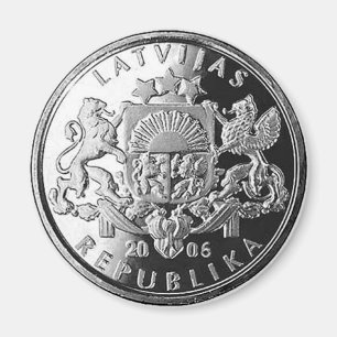 Aimant monétaire letton