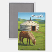 Aimant Mongolie Voyages (Recto/Verso)