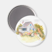 Aimant Monhegan Cottage J Kilburn (Recto/Verso)