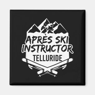 Aimant moniteur d'après-ski telluride ski de montagne