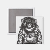 Aimant Monkey Astronaut (Recto/Verso)