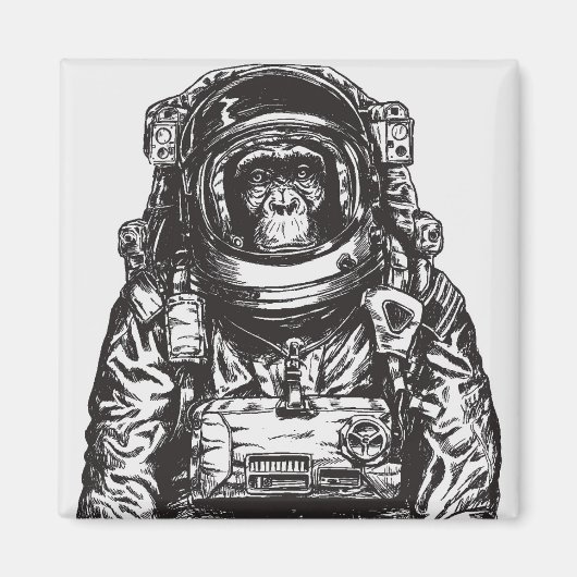 Aimant Monkey Astronaut (Devant)