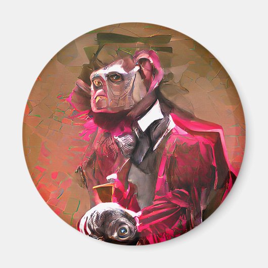 Aimant Monkey Butler (Devant)