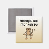 Aimant Monkey See, Monkey Do (Recto/Verso)