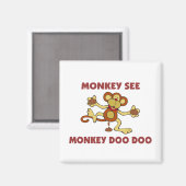Aimant Monkey Voir Monkey Doo Doo (Recto/Verso)