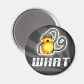 Aimant Monkey WHAT (Recto/Verso)