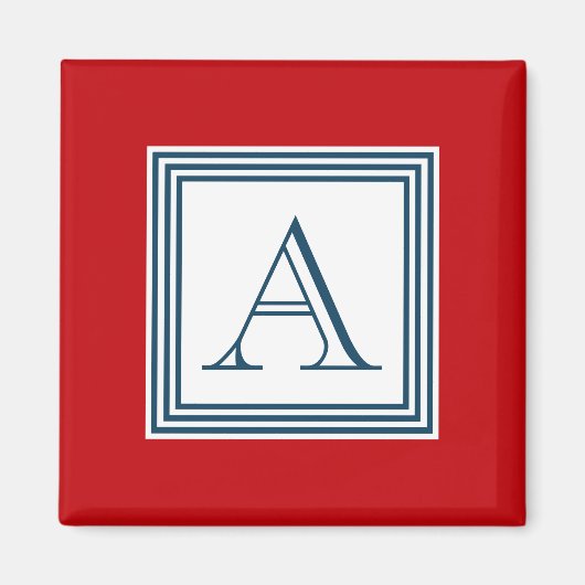 Aimant Monogram design (Devant)