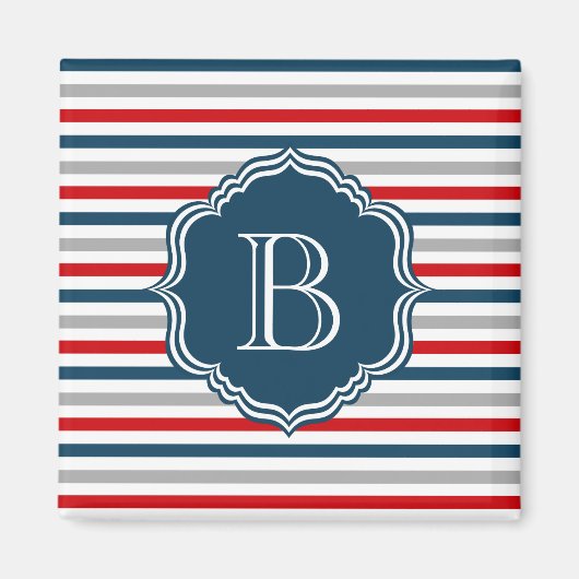 Aimant Monogram design (Devant)