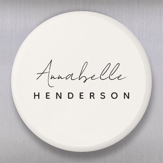 Aimant Monogram neutre | Minimalist stylish