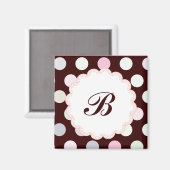 Aimant monogramme Bianca (Recto/Verso)