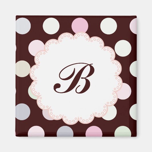 Aimant monogramme Bianca (Devant)