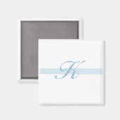 Aimant Monogramme bleu K (Recto/Verso)