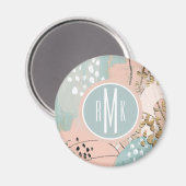 Aimant Monogramme | Blush & Gold I (Recto/Verso)