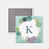 Aimant Monogramme | Bonheur des Plantes | Happines achète (Recto/Verso)