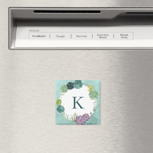 Aimant Monogramme | Bonheur des Plantes | Happines achète (In Situ (Lave-vaisselle))