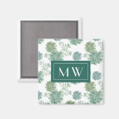 Aimant Monogramme | Bonheur des Plantes | Motif réussi (Recto/Verso)