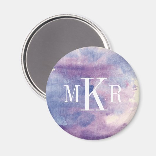 Aimant Monogramme | Brume pourpre II (Recto/Verso)