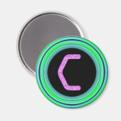 Aimant Monogramme "C" (Recto/Verso)