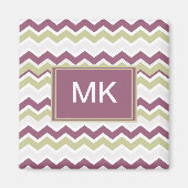 Aimant Monogramme Chevron Brick (Devant)