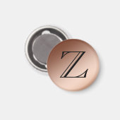 Aimant - Monogramme, Cuivre (Recto/Verso)