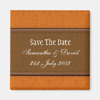 Monogramme Damas Brown Enregistrer La Date