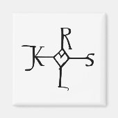 Aimant Monogramme de Charlemagne (Devant)
