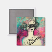 AIMANT MONOGRAMME DE CHARME (Recto/Verso)